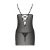 Сорочка з вирізами на грудях + стрінги LOVELIA CHEMISE black XXL/XXXL - Passion