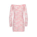 Прозора сорочка з довгим рукавом YOLANDA CHEMISE pink L/XL - Passion, трусики