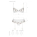 Сексуальний комплект з поясом для панчіх LOVELIA SET white L/XL - Passion