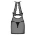 Obsessive Pearlove chemise & thong black S/M