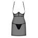 Obsessive Pearlove chemise & thong black S/M
