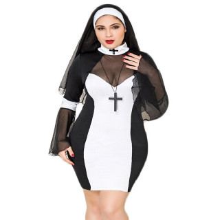 Еротичний костюм монашки JSY P71109 Plus Size