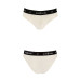 Трусики з широкою гумкою і мереживом Passion PS001 PANTIES ecru, size L