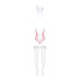 Obsessive Bunny suit 4 pcs costume pink L/XL