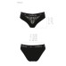 Трусики з широкою гумкою і мереживом Passion PS001 PANTIES black, size S