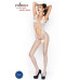 Бодістокінг Passion BS044 white, комбінезон з відкритим животиком