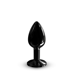 Металева анальна пробка із прикрасою у вигляді кристалу Dorcel - Diamond Plug BLACK S