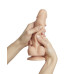 Реалістичний фалоімітатор Strap-On-Me Sliding Skin Realistic Dildo Vanille - XXL, ефект рухливої шкі