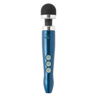 Вібромасажер DOXY Die Cast 3R Blue Flame, дуже потужний, живлення 220В, металевий корпус