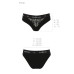 Трусики з широкою гумкою і мереживом Passion PS001 PANTIES black, size XL