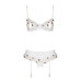 Сексуальний комплект з поясом для панчіх LOVELIA SET white L/XL - Passion