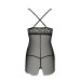 Прозора сорочка приталена QUENTRIS CHEMISE black XXL/XXXL - Passion Exclusive, трусики