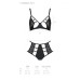 Комплект з екошкіри: бюстгальтер та трусики з перфорацією Tamaris Set black XXL/XXXL — Passion