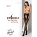 Еротичні колготки-бодістокінг Passion S017 black, імітація ажурних панчох та пояса