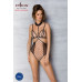 Боді з відкритими грудьми Passion DOMINICA BODY XXL/XXXL beige, комір-чокер, корсет