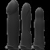 Набір для страпону з вібрацією Doc Johnson Body Extensions - BE Naughty - Black (м'ята упаковка)