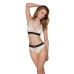 Трусики з широкою гумкою і мереживом Passion PS001 PANTIES ecru, size XL