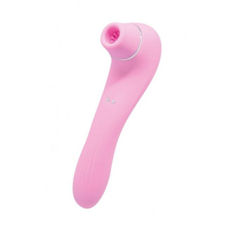 Вакуумний кліторальний стимулятор Wooomy Smoooch Pink Clitoral Suction & Vibration