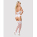 Obsessive 810-COR-2 corset & thong white L/XL