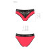 Трусики з широкою гумкою і мереживом Passion PS001 PANTIES red/black, size XL