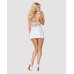 Obsessive 810-BAB-2 babydoll & thong white L/XL