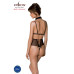 Боді з відкритими грудьми Passion DOMINICA BODY XXL/XXXL beige, комір-чокер, корсет